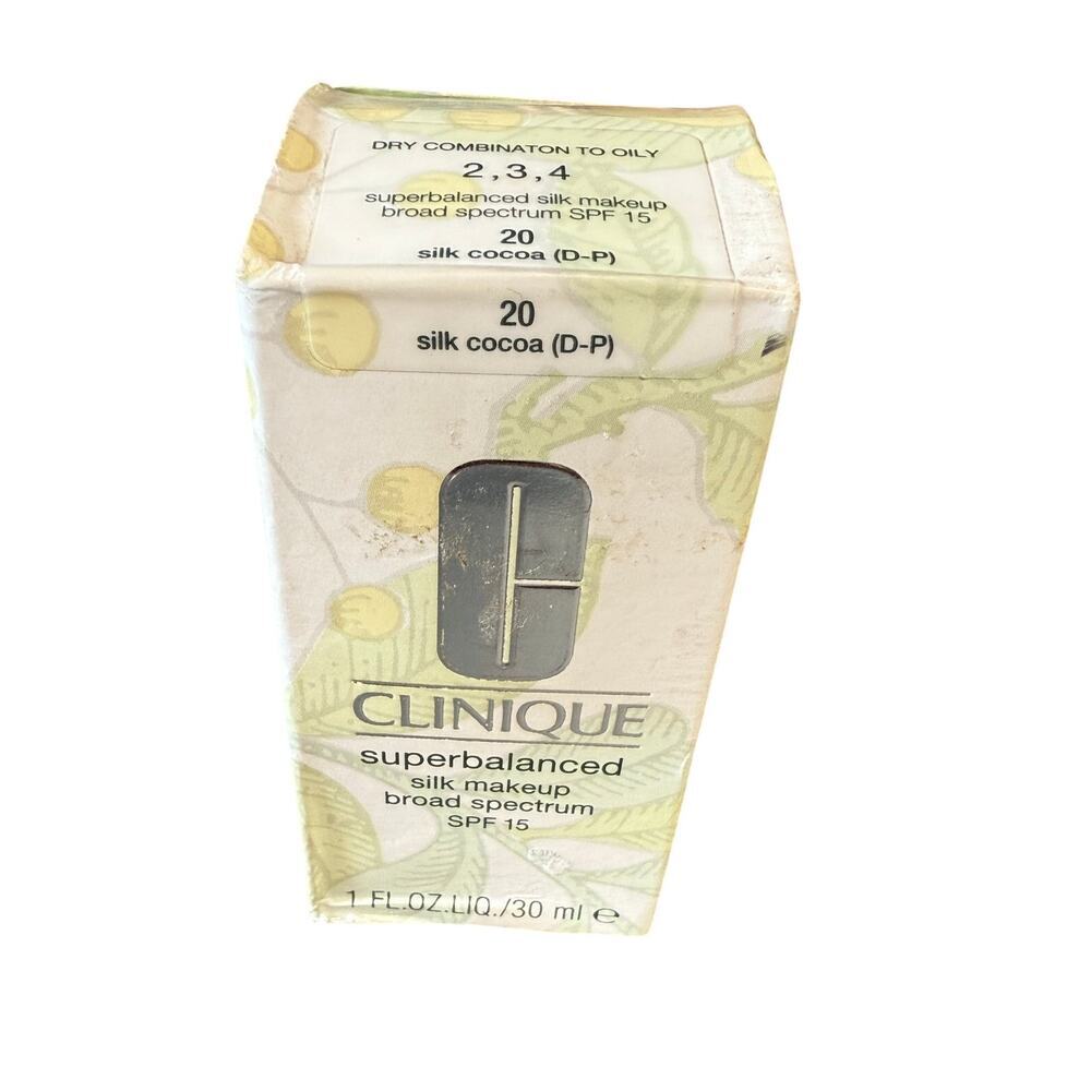 New Clinique Superbalanced Silk Makeup‎ Broad Spectrum SPF15 1 OZ #20 Silk Cocoa
